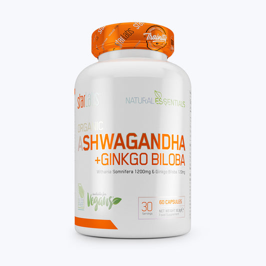 ASHWAGANDHA + GINKGO GILOBA - 60 CAPSULES