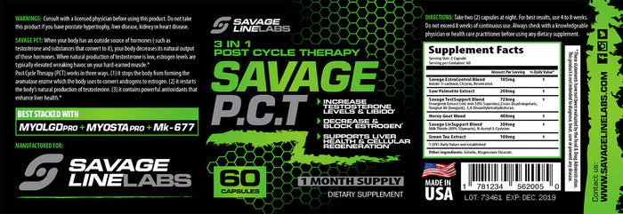 PCT RECOVERY 60 CAPSULES